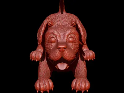 Small DOG 3D model for printing 3D print model
