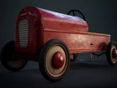 Car - Paddle Car Low-poly 3D model