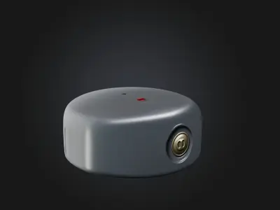 Button Low-poly 3D model