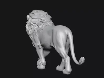 Lion sculpture 3D print model shop