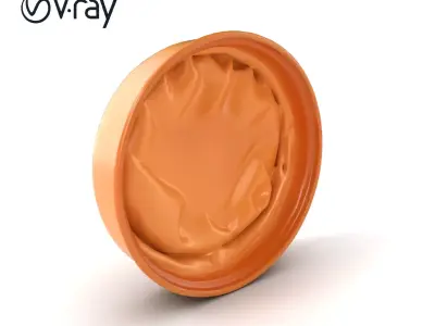 Luxury Hat Box Satin-Lined Elegance Model Pack Low-poly 3D model