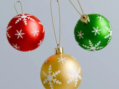 Christmas balls Ornament 2 3D model