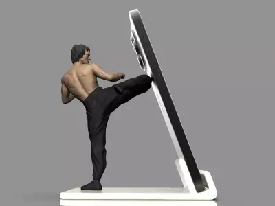 SMARTPHONE STAND BRUCE LEE 3D print model