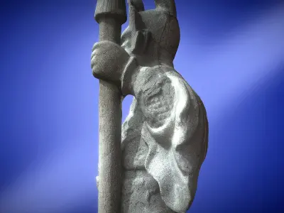 Chinese Guardian Statue 3D print model