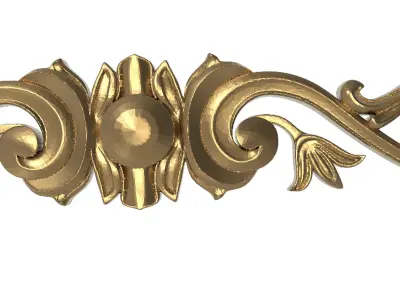 decorative pattern ready for 3D printing 3D model