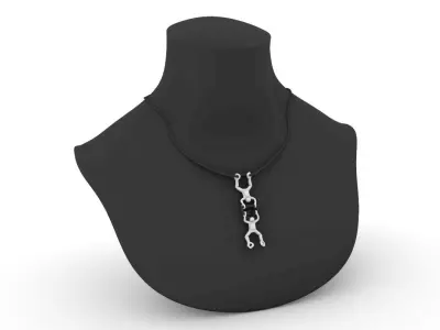 freefall skydiver pendant  3D print model