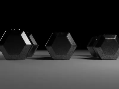 Dumbbells Pack 1  3D model