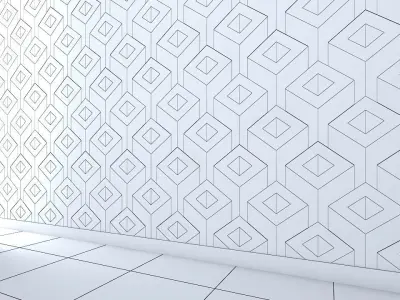 3d wall panel Low-poly 3D model Low-poly 3D model purchase