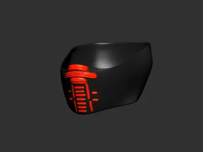 helmet high poly sculpt 3d printable ver 7 3D model 3D model