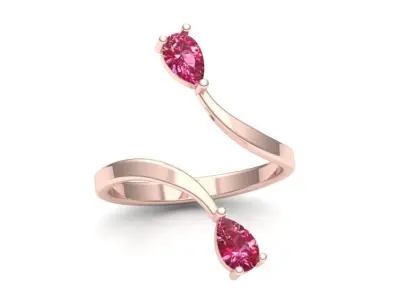 Pear Ring 3D print model