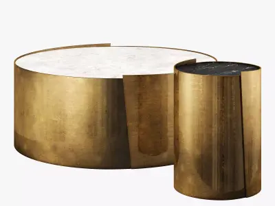 Kelly Wearstler alta side  coffee table 3D model