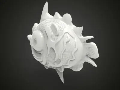 Decorative fish 3D print model