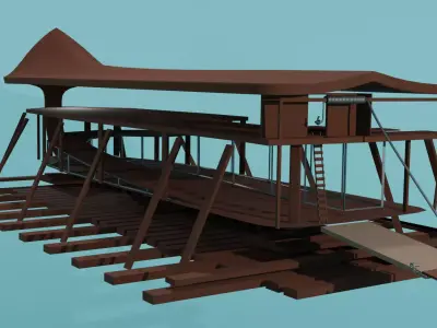Noahs Ark Low-poly 3D model