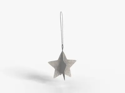 Deco Ornam Star Low-poly 3D model