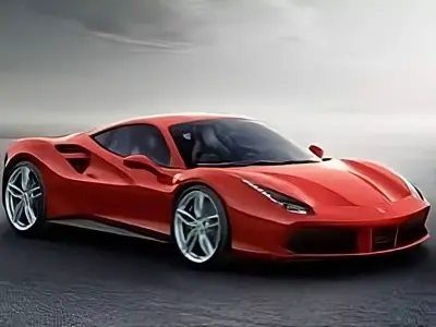 Ferrari 488 GTB Low-poly 3D model