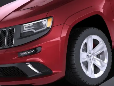 Jeep Grand Cherokee SRT 2016 VRAY 3D model