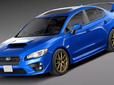 Subaru Impreza WRX STI 2015 3D model