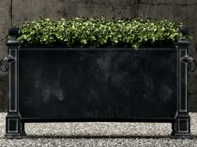 Restoration Hardware versailles weathered zinc planters 3D model
