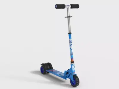 KIDS KICK SCOOTER Low-poly 3D model