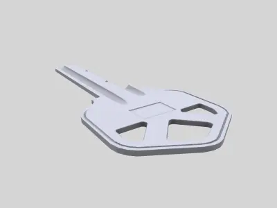 Key 3D Model Low-poly 3D model