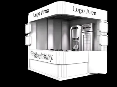 Booth Exhibition Stand a167 3D model