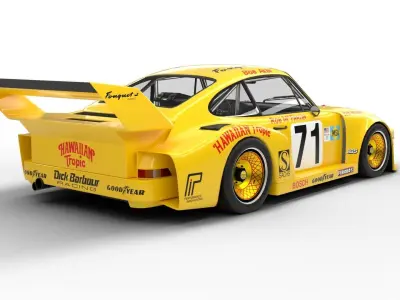 Porsche 935 Le Mans 1979 Barbour Racing 3D model