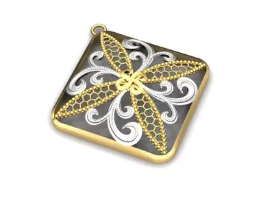 Luxury Pendant  3D print model purchase