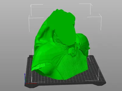 Egyptian God Sobek - Anubis Bust   3D print model