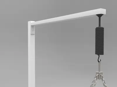 Boxing Sandbag Low-poly 3D model