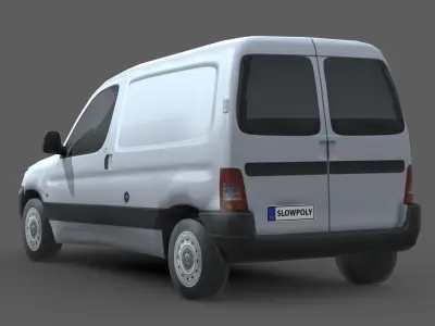 Citroen Berlingo Van 2013 Low-poly 3D model