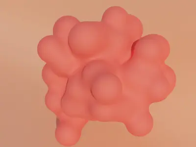 Abstract blob v2 3D model