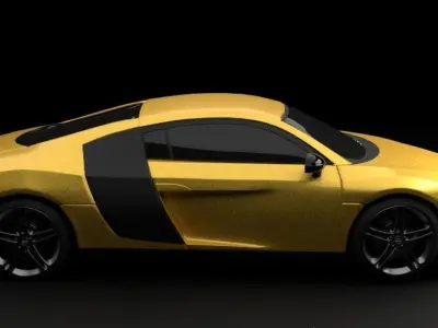 Audi R8 car Low-poly 3D model