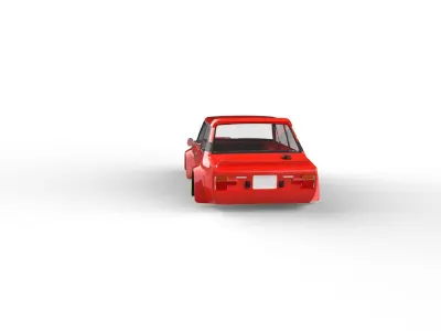 Fiat 131 Abarth 1980 Rc shell 3D print model