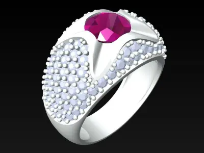 Diamond Ring  - GN132 3D print model