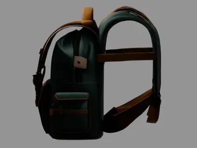 Stylized Backpack BP10 Free low-poly 3D model