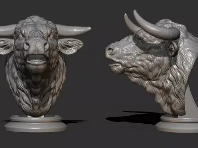 Bull bellows 3D print model