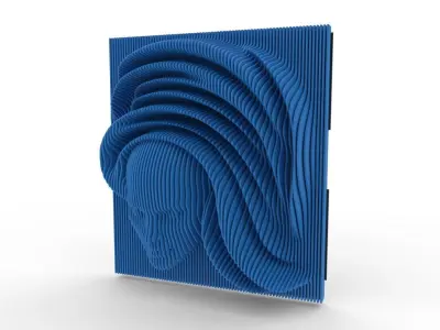 parametric wood art   3D print model