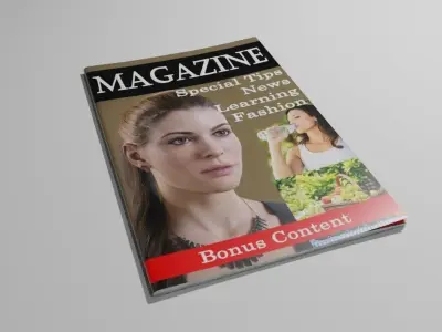 Magazine - Revista Low-poly 3D model