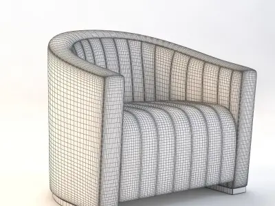 Louise Armchair Munna Maria Bruno Neo 3D model