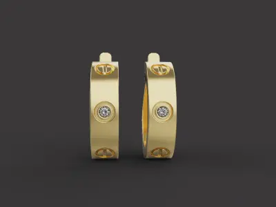 Earrings 30768 3D print model