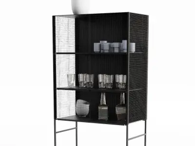 Cupboard Decoration Set 3D model