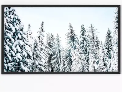 Art Frams 130- Snowy Trees Art 3D model
