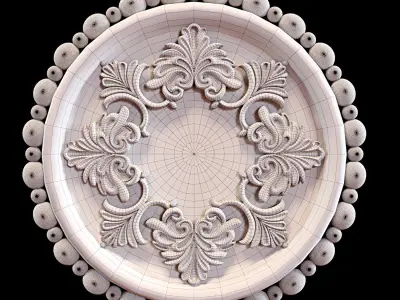 Ceiling Medallion 08 3D model