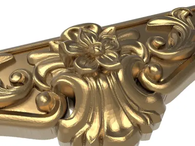 decorative pattern ready for 3D printing 3D model 2