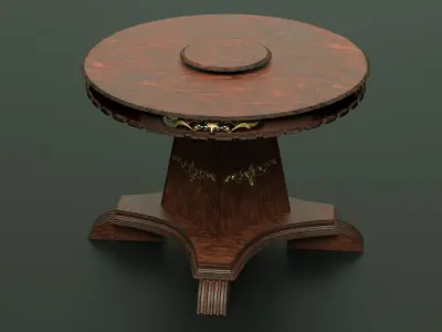 Chair and Table 3D model