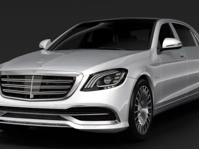 Mercedes Maybach S 650 X222 2018 3D model