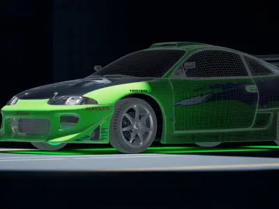 Mitsubishi Eclipse Fast and Furious 3D model