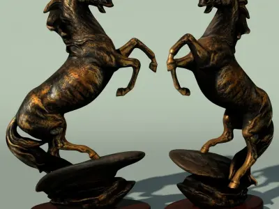 Horse Statuette 2A 3D model