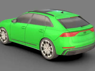  Low-poly audi q8 3D Models Low-poly 3D model