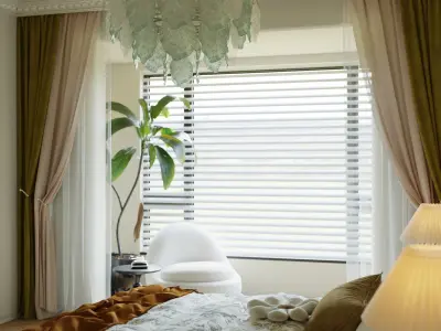 Bedroom interior scenes 3D model 14